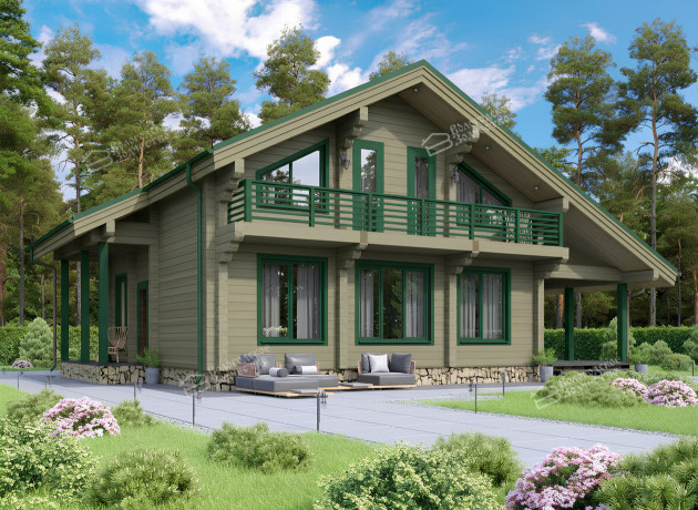 Дом из клееного бруса VZ-370